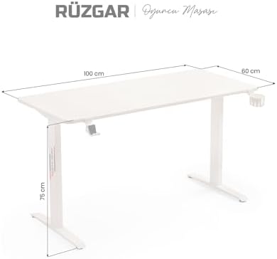Alternative view of Rüzgar Oyuncu Masası Beyaz (100x60)
