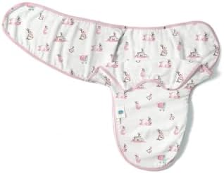 DEUX LAPINS% 100 Pamuk Müslin Bebek Hazır Kundak – Bébé Lapin Rose KNDK1019 - Görsel 3