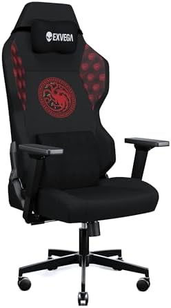 Alternative view of Andromeda 2025 Kumaş Oyuncu Koltuğu Game Of Thrones Targaryen Edition