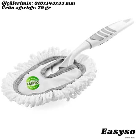 Soft On Mikrofiber Toz Alıcı Pratik Ergonomik Yer Silme - Duvar Silici - Lavabo/Klozet Temizleyici El Boy ÇOK RENKLİ Püsküllü Değiştirilebilir KOKULU Temizlik Bezi Mix Easyso3460