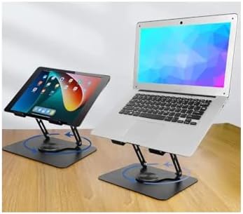 Alternative view of ZR-110 B Alüminyum 360 Derece Dönen Tabanlı Katlanabilir Taşınabilir Laptop Standı (Koyu Gri)