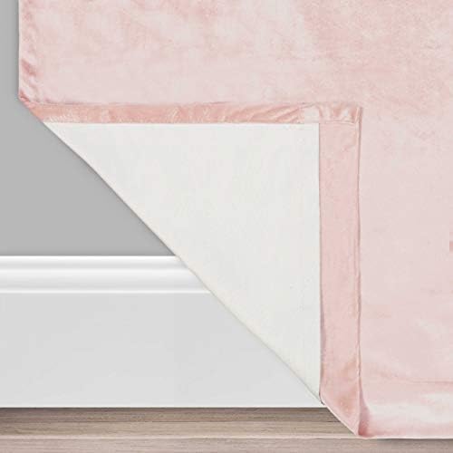 Harper Kadife Çubuk Cep Perdeleri Yatak Odası için, Tek Panel, 127 cm x 213 cm, Allık - Görsel 4