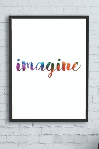 (pster12413) Imagine Motivasyon Çerçeveli Tablo2 (21x30cm)