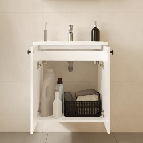 Alternative view of Shift T20 81002 Kapaklı Lavabo Dolabı, Parlak Beyaz, 60 cm
