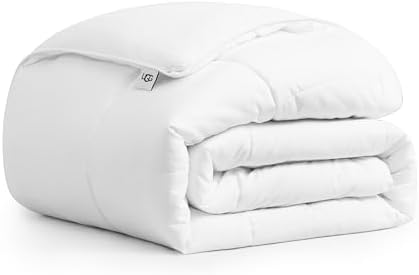 UGG 23742 Aimee Tam Kraliçe Temel Yorgan Yumuşak ve Rahat Kapitone Battaniye Makinede Yıkanabilir Otel Tarzı 228,6 x 233,6 cm Kutu Dikişli Alternatif Yorganlar, Tam/Kraliçe, Parlak Beyaz - Görsel 4