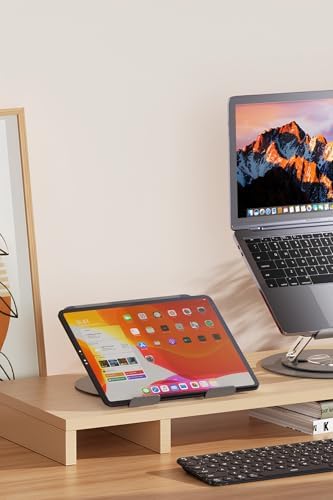 Alternative view of Yüksekliği Ayarlanan 360° Dönebilen Alüminyum Ergonomik Laptop Standı, Laptop Yükseltici 10” ~ 15.6”