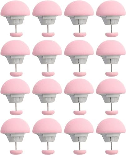Yorgan Sabitleyici, Mantar Şekilli Kumaş Pimi, Plastik Yatak Örtüsü Tutacağı Klipsleri, 16 Adet (Pembe) - Görsel 4