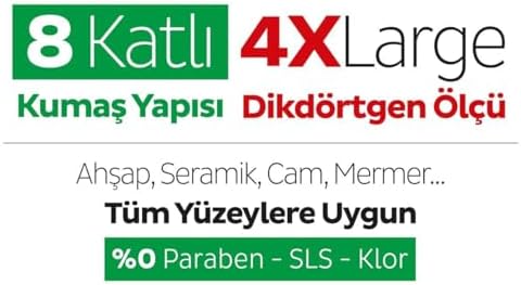 Alternative view of Beyaz Sabun Katkılı Mopa Uyumlu Yer Temizlik Havlusu&Mendili 3x50 (150 Yaprak)