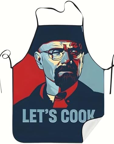 Alternative view of Let’s Baskılı Komik Mutfak Önlüğü Ayarlanabilir Askılı Walter