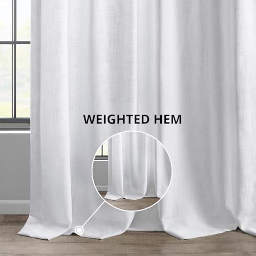 Price Drapes Yatak Odası için Ağır Perdeler 50 X 84 (1 Panel), FHLCH-VET13191-84, Pirinç Beyazı - Görsel 4