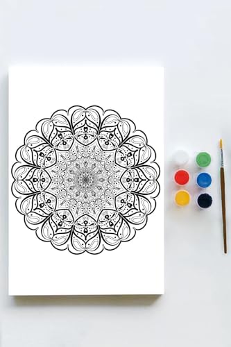 Alternative view of (pster21613) Mandala Tuval Kanvas Tablo Boyama Hobi Seti 16 (40x60cm)
