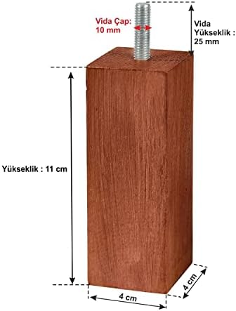 Alternative view of Ahşap Mobilya Koltuk Kanepe Ayağı Vida Çapı 10 mm
