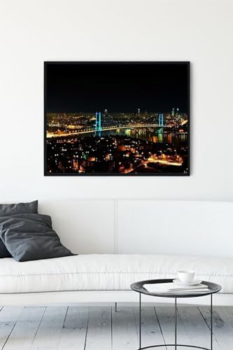 Alternative view of (pster13610) Istanbul Boğazı Manzara Çerçeveli Tablo 3 (50x70cm)