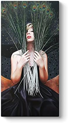 Tavus Kuşu Tüyleri Tablosu 40 x 80 - Görsel 4