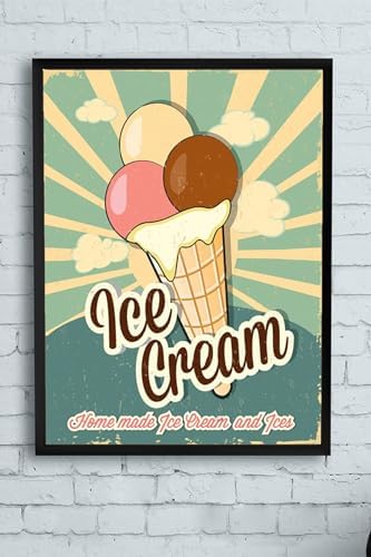 Alternative view of (pster11292) Ice Cream Çerçeveli Tablo (21x30cm)