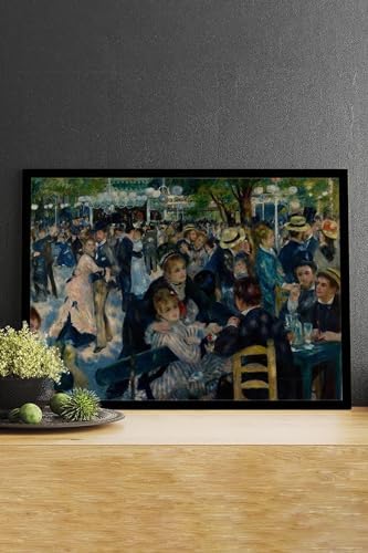 (pster14637) Galette Değirmeni - Auguste Renoir Sanatsal Çerçeveli Tablo 21 x 30