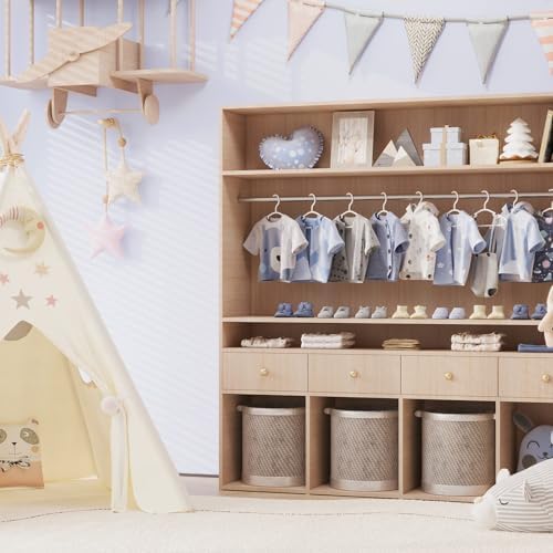 Bebek askıları dolap için - bebek giysileri askıları 60 paket plastik çocuk askıları giyim bebek yürümeye başlayan çocuk askıları beyaz