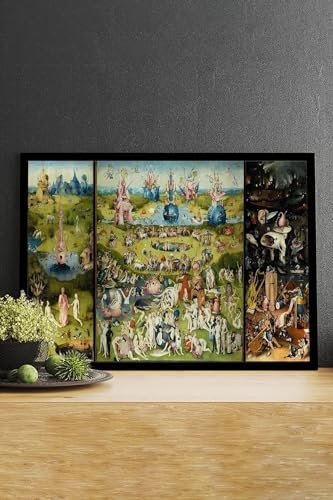 Alternative view of (pster14822) Dünyevi Zevkler Bahçesi Sanatsal Çerçeveli Tablo 21 x 30
