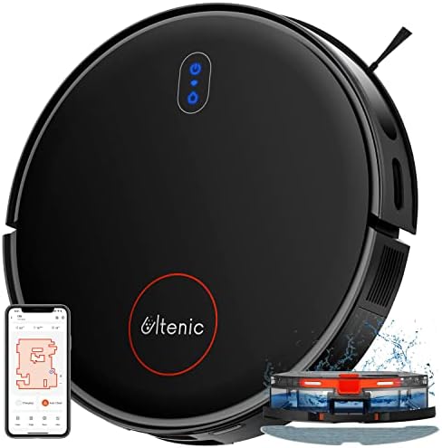 Alternative view of Ultenic D6s Cleaner, Vibration Mopping, 3000Pa Strong Suction, Super Slim, APP Control, Ideal for Pet Hair, Hard Floors and Carpets
