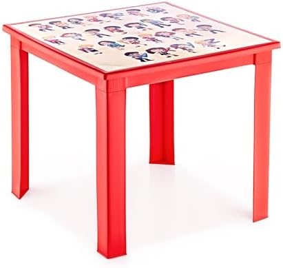 50X50 H:40 Çocuk Masası KIRMIZI-ALFABE