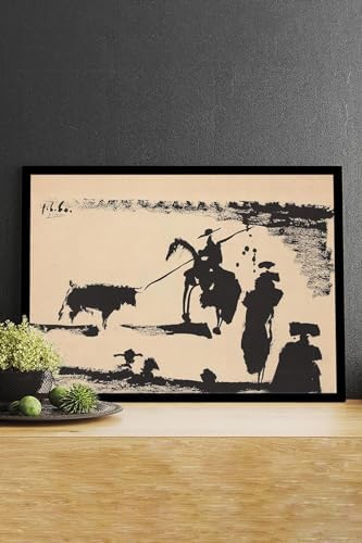 (pster14782) Toros - Pablo Picasso Sanatsal Çerçeveli Tablo 21 x 30