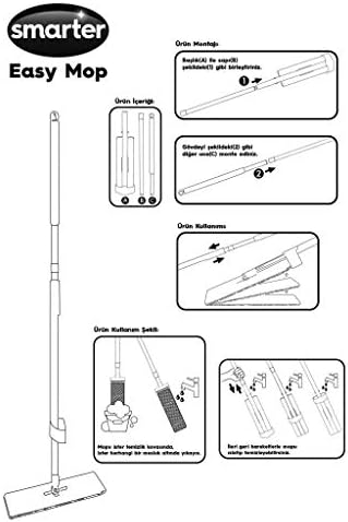 EASY PASPAS TEMİZLİK SETİ KENDİNDEN SIKMALI MOP TABLET