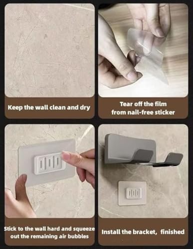 Alternative view of Saç Kurutma Makinesi Tutucu Banyo Organizeri: Duvara Monte Edilebilir, Pratik Depolama Çözümü