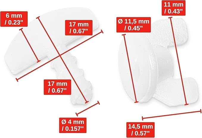 (60 Adet) Perde Korniş Sonlaması Perde Stopu