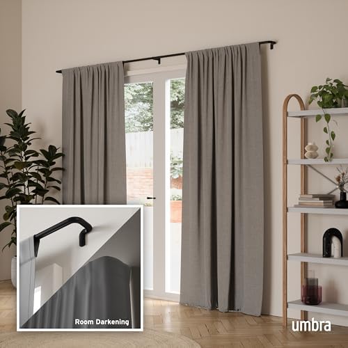 Twilight Modern Tekli Perde Çubuğu, Siyah - Görsel 4