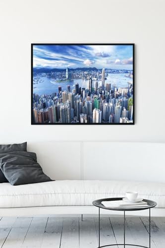 Alternative view of (pster11258) Hong Kong Manzara Çerçeveli Tablo (40x50cm)