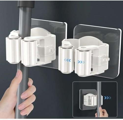 Alternative view of Yapışkanlı Pratik Mop, Paspas, Fırça Tutucu, Askı Aparatı 4 Adet