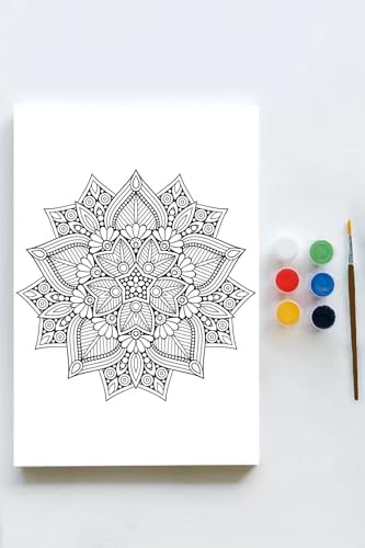 (pster21644) Mandala Tuval Kanvas Tablo Boyama Hobi Seti 3 (40x60cm)