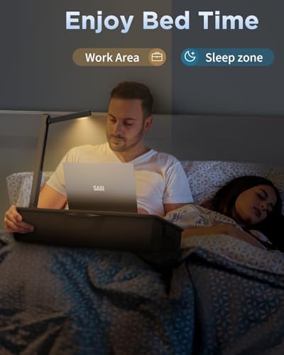 Led Işık ve Telefon Tutacağı ile Dizüstü Bilgisayar Lap Masası