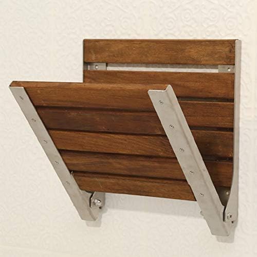 Duvara Monte Katlanır Ahşap Duş Oturağı 38x38 (Krom)