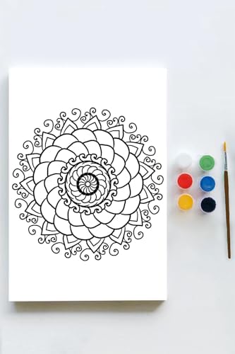 Alternative view of (pster21572) Mandala Tuval Kanvas Tablo Boyama Hobi Seti 11 (50x70cm)
