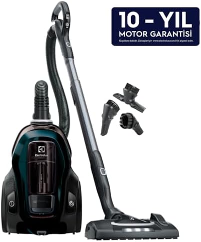 Pure C9 PC91-8STM Toz Torbasız Elektrikli Süpürge | 7 Kademeli Filtrasyon, Ömür Boyu Kullanımlı Filtre, Kolay Boşaltılabilir Hazne, PureFlow Silent | 10 Yıl Motor Garantisi