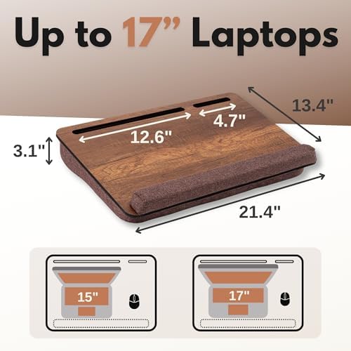 -LS023 Minderli Laptop Sehpası (Ceviz)