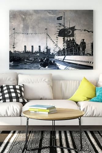 Alternative view of (pster15927) Eski Istanbul Boğaz Nostaljik Kanvas Tablo 21 x 30