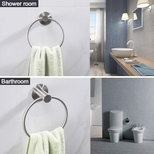 Yapışkanlı havlu halkası, Deliksiz Montaj, Paslanmaz Çelik Yapı, Şık ve Modern Tasarım, Mutfak ve Banyo için Pratik Havlu Askısı - Görsel 3