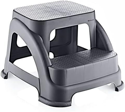 Alternative view of İki Basamaklı Kaymaz Tabure - 120 KG Taşıma Kapasiteli - Basamaklı Tabure - Sert Plastik