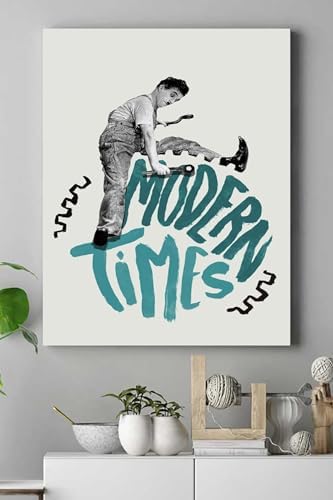 (pster15582) Modern Times Film Afişi Kanvas Tablo 2 21 x 30