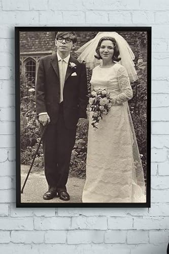 (pster13383) Stephen Hawking Bilimsel Çerçeveli Tablo (40x50cm)