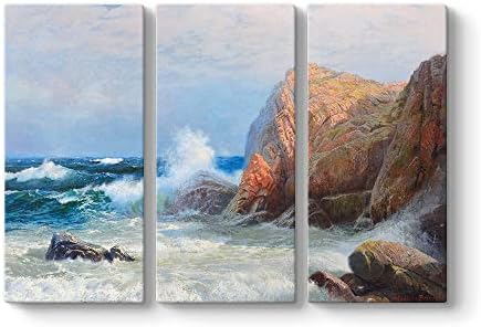 Alternative view of Wilhelm Muller Brieghel - Stormy Sea Tablosu 111 x 75-3 Parçalı