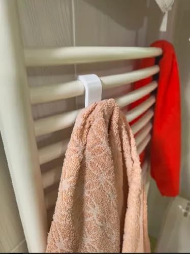 Alternative view of Duşakabin Havlu Askısı, 6 Adet, Petek Banyo Mutfak Kancalı, Havlupan Asma Aparatı
