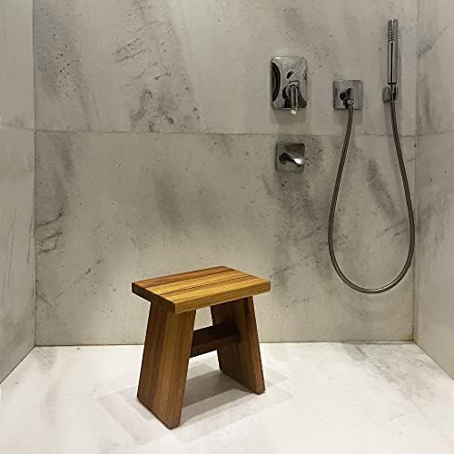 Iroko Ahşap Banyo Taburesi Oturak Tool (L) - Görsel 3