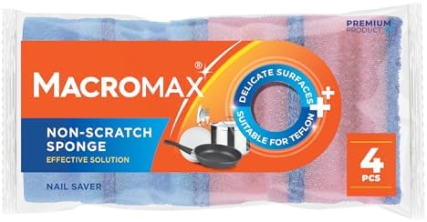 Alternative view of Macro Max Klasik Yeşil Oluklu Mutfak Süngeri 5’li Paket