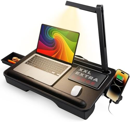 Alternative view of Led Işık ve Telefon Tutacağı ile Dizüstü Bilgisayar Lap Masası