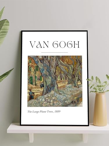 , The Large Trees, Büyük Ağaçları Sanatsal Çerçeveli Tablo - Çerçeveli Poster