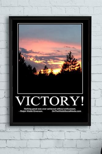 Alternative view of (pster13826) Victory-zafer Motivasyon Çerçeveli Tablo (50x70cm)
