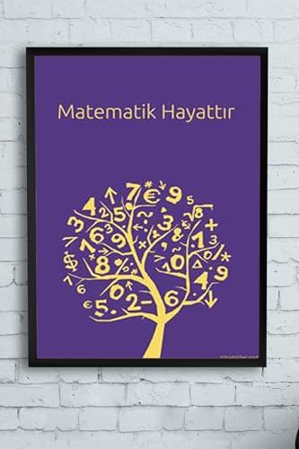 Alternative view of (pster12158) Matematik Hayattır Eğitim Çerçeveli Tablo (40x50cm)